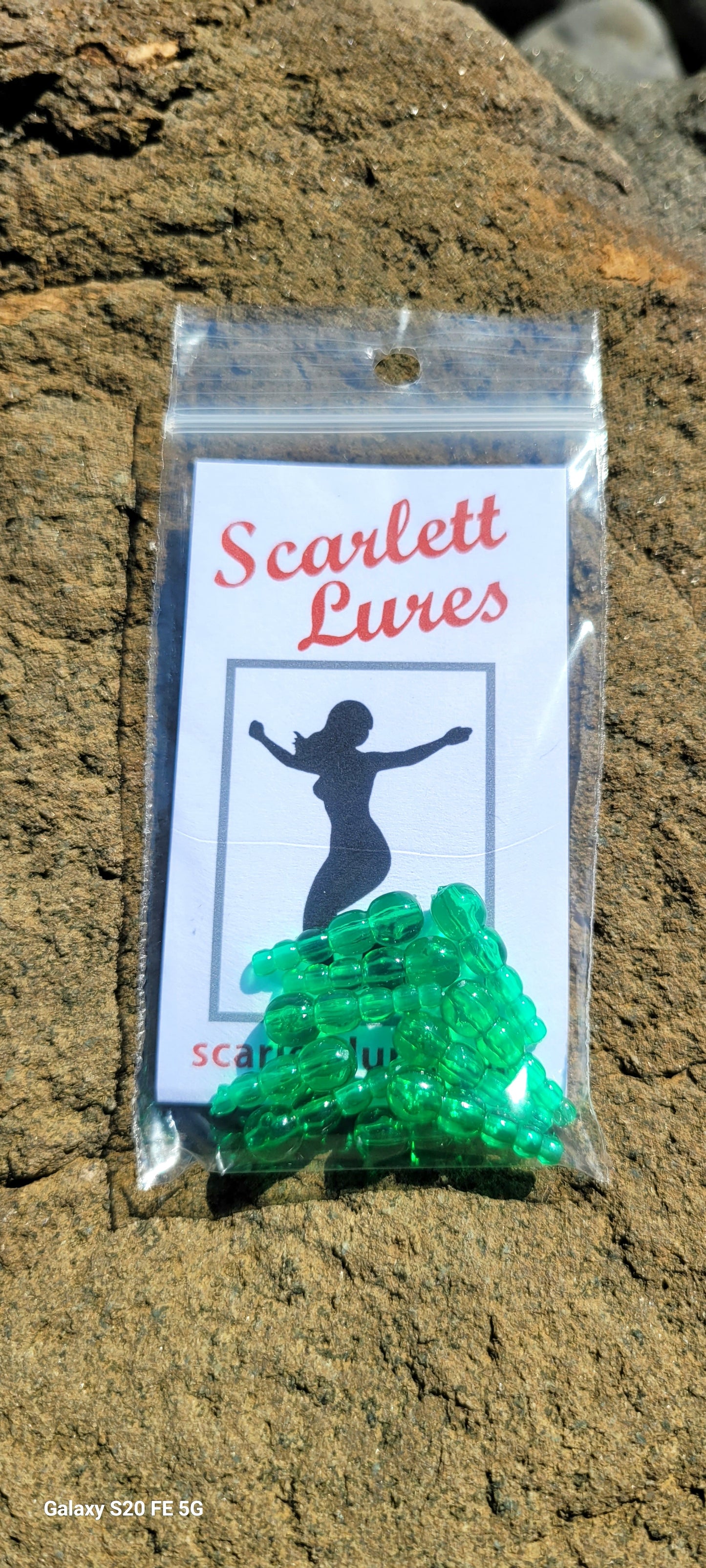 Stack Beads Green 10 Pack