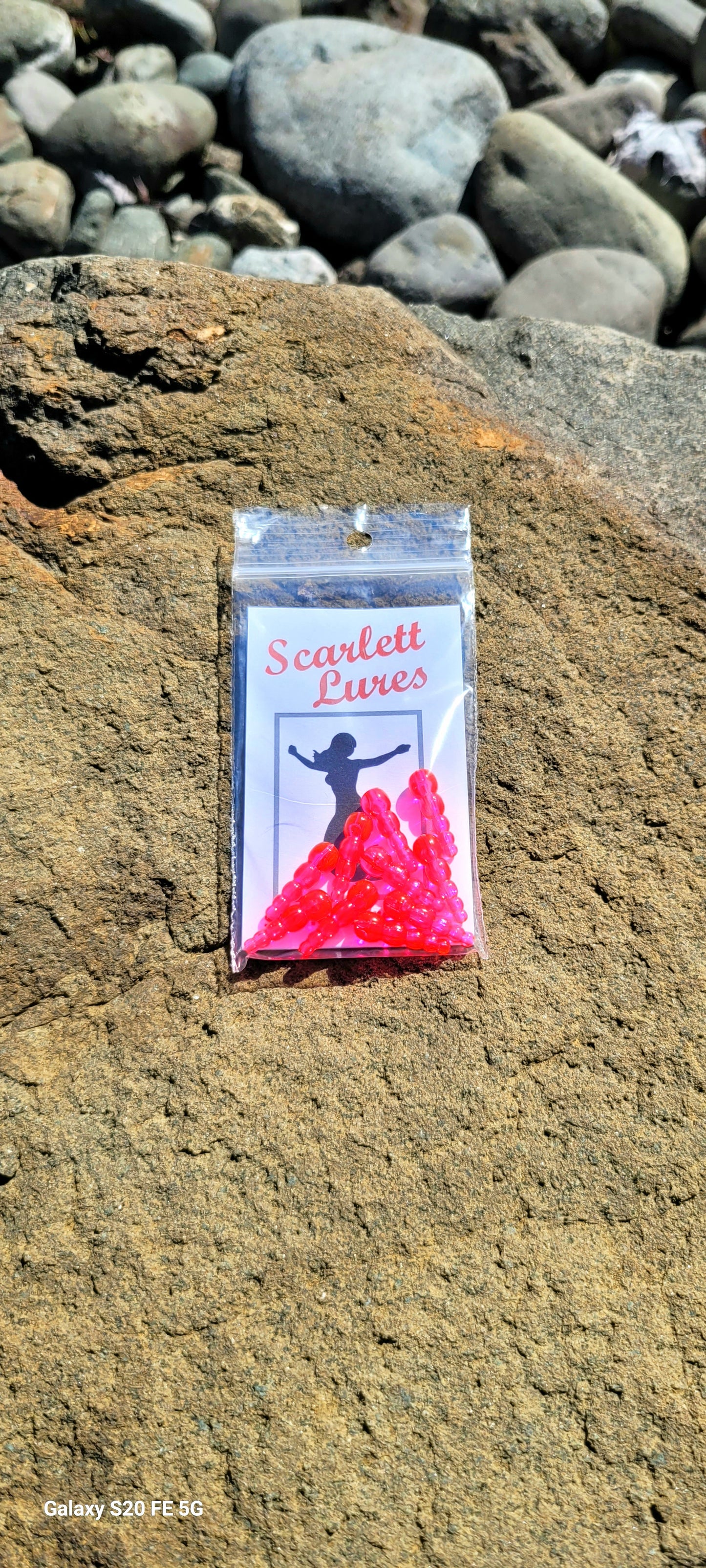 UV Stack Beads Hot Pink       10 Pack