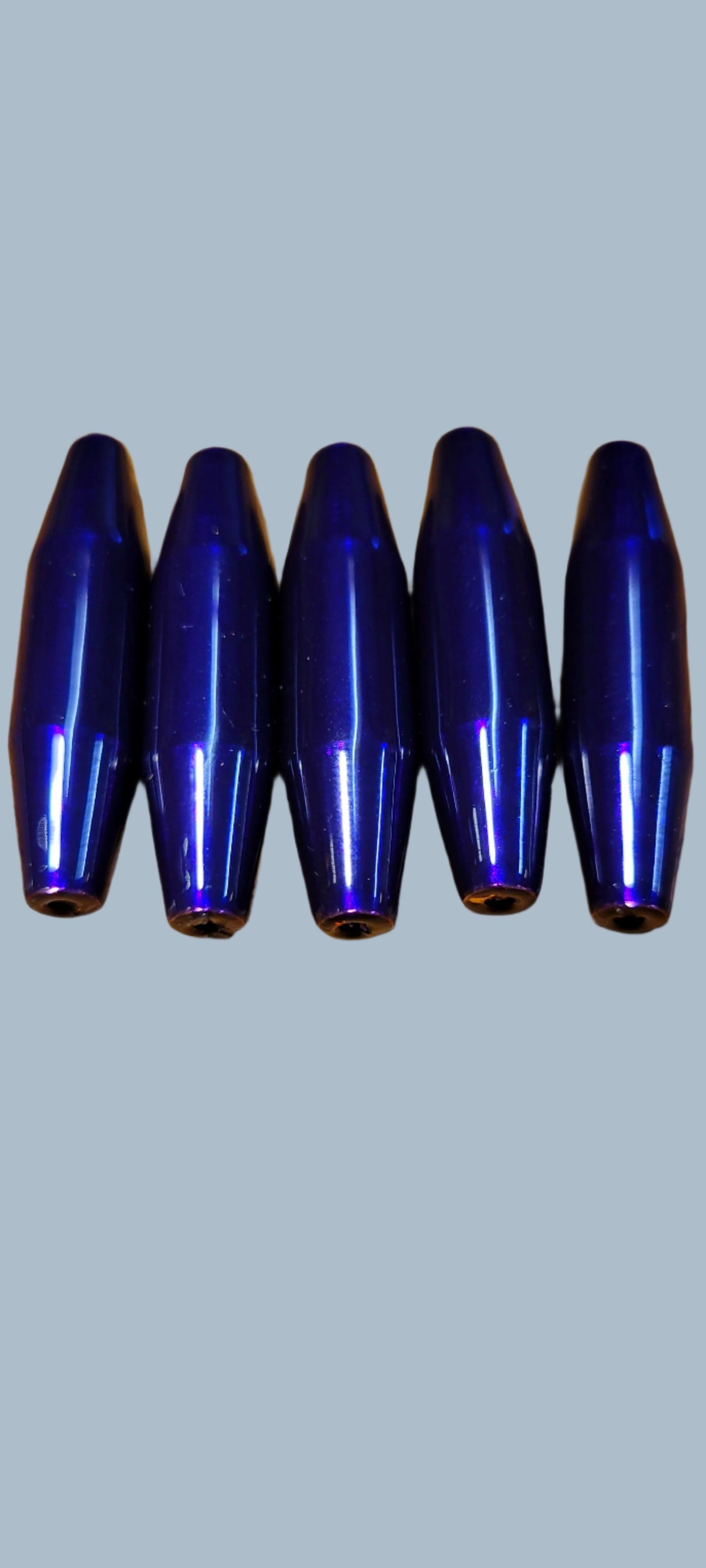 Metallic Purple/Blue  Painted Lure Bodies 1.1 inch 1/4oz 5pc