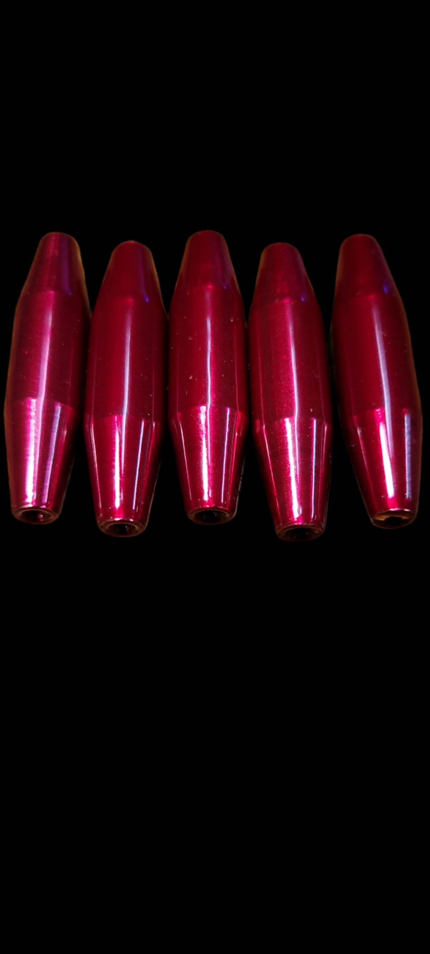 Metallic Raspberry Painted Lure Bodies 1.3inch 3/8oz 5pc