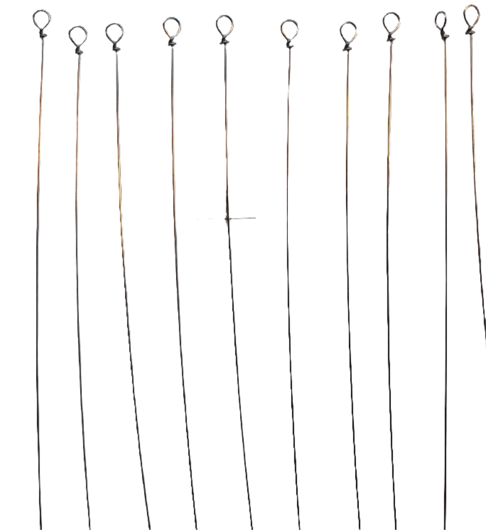 .031 Wire 5 inch Looped end 25pc