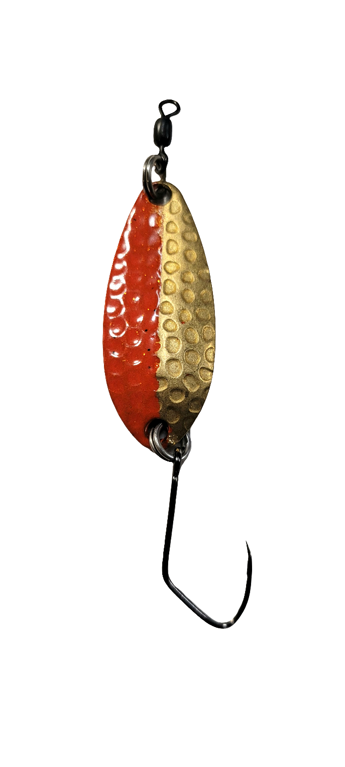 Hunter Spoons. UV Hellfire Red & Brass 16g 3/5 oz