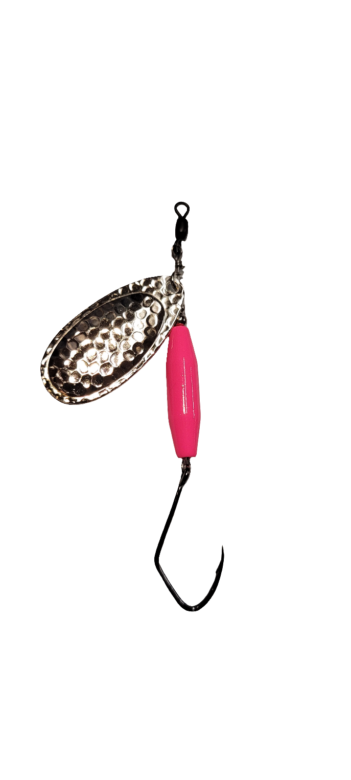 #5 silver plated pink body. Heavy 18 g