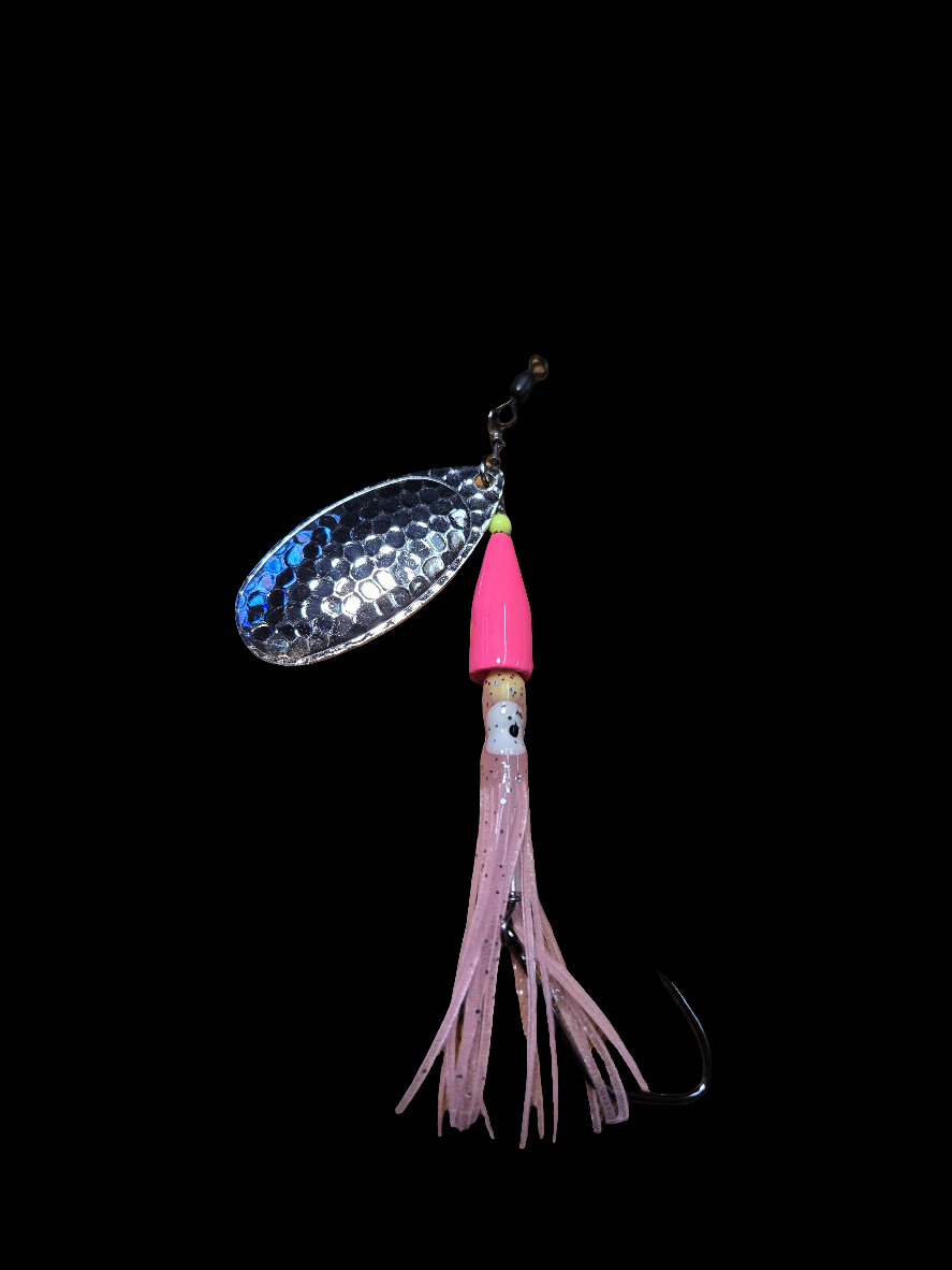 #6 Pink Beauty Hoochie Pappa Silver Plated 18g/0.6oz  Heavy