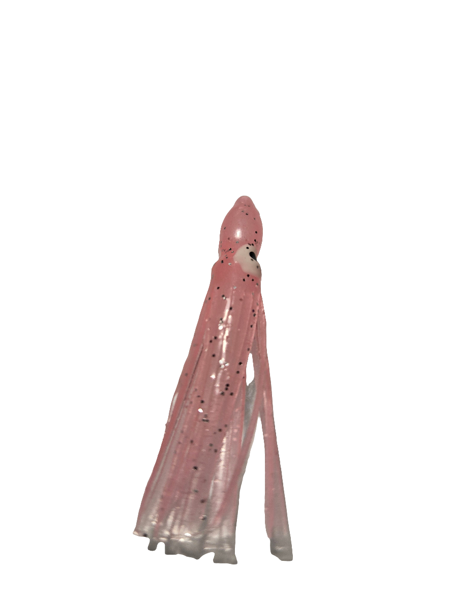 Pink Glow Eye Hoochie 2"
5 Pack