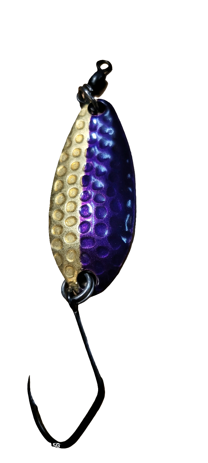 Hunter Spoons. UV Purple & Brass 12g 2/5 oz