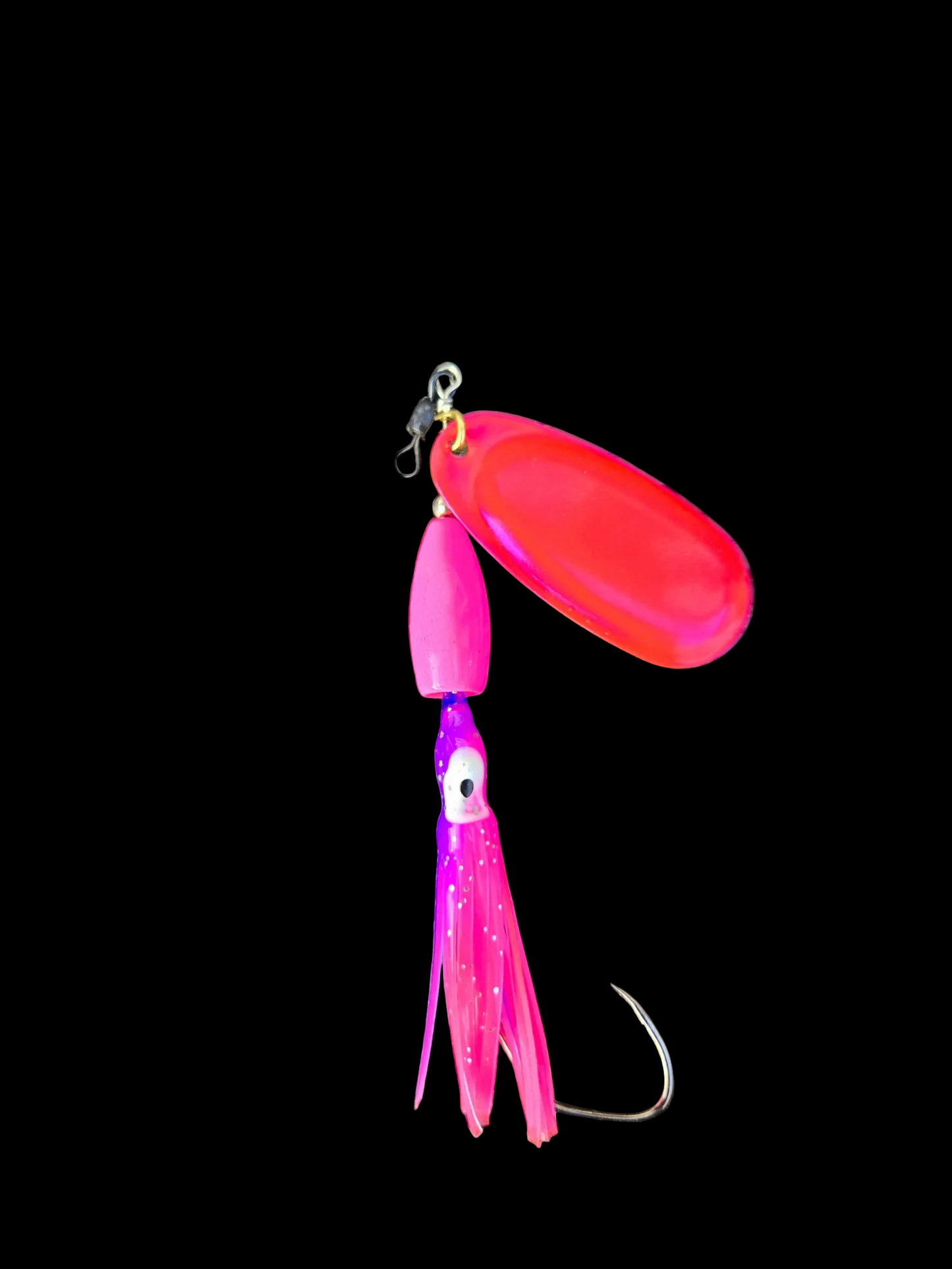 #6 Purple/Hot Pink Hoochie Pappa Candy Pink Blade 18g/0.6oz Heavy
