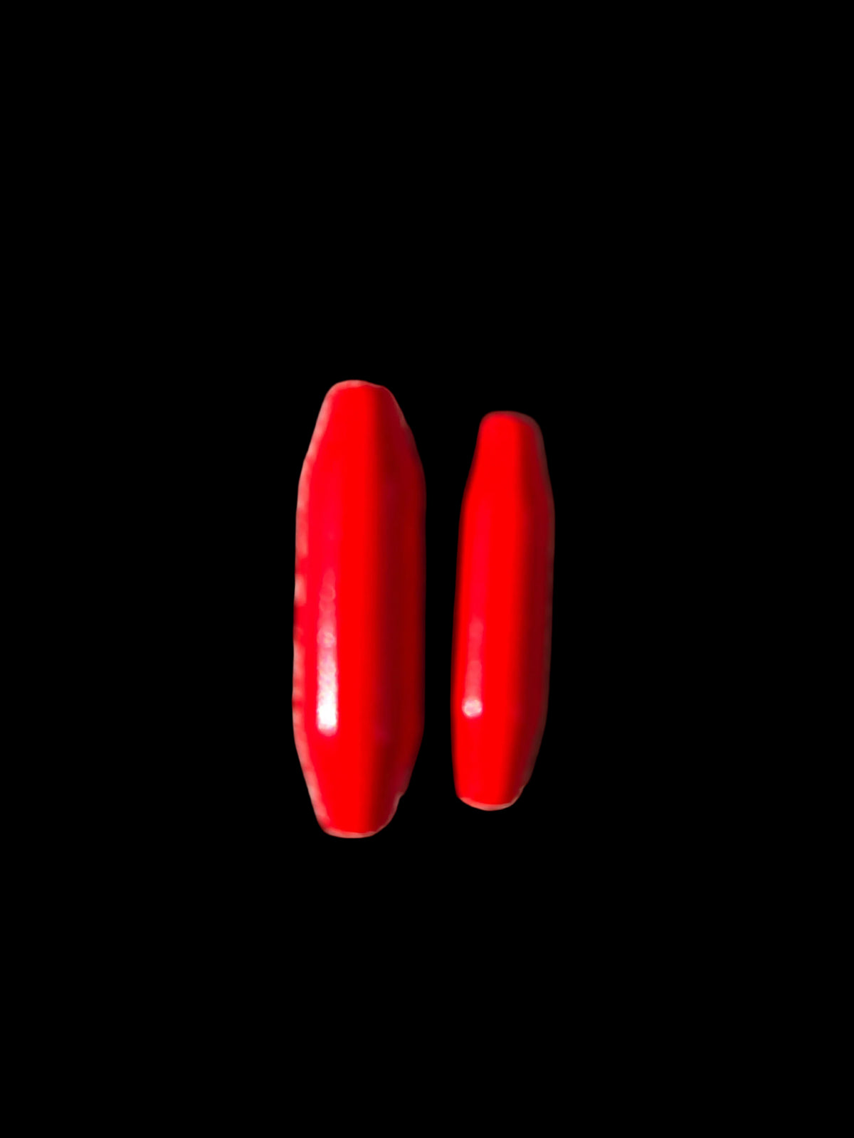 Rocket Red Painted Lure Bodies 1.3 inch 3/8oz/10g 5pc