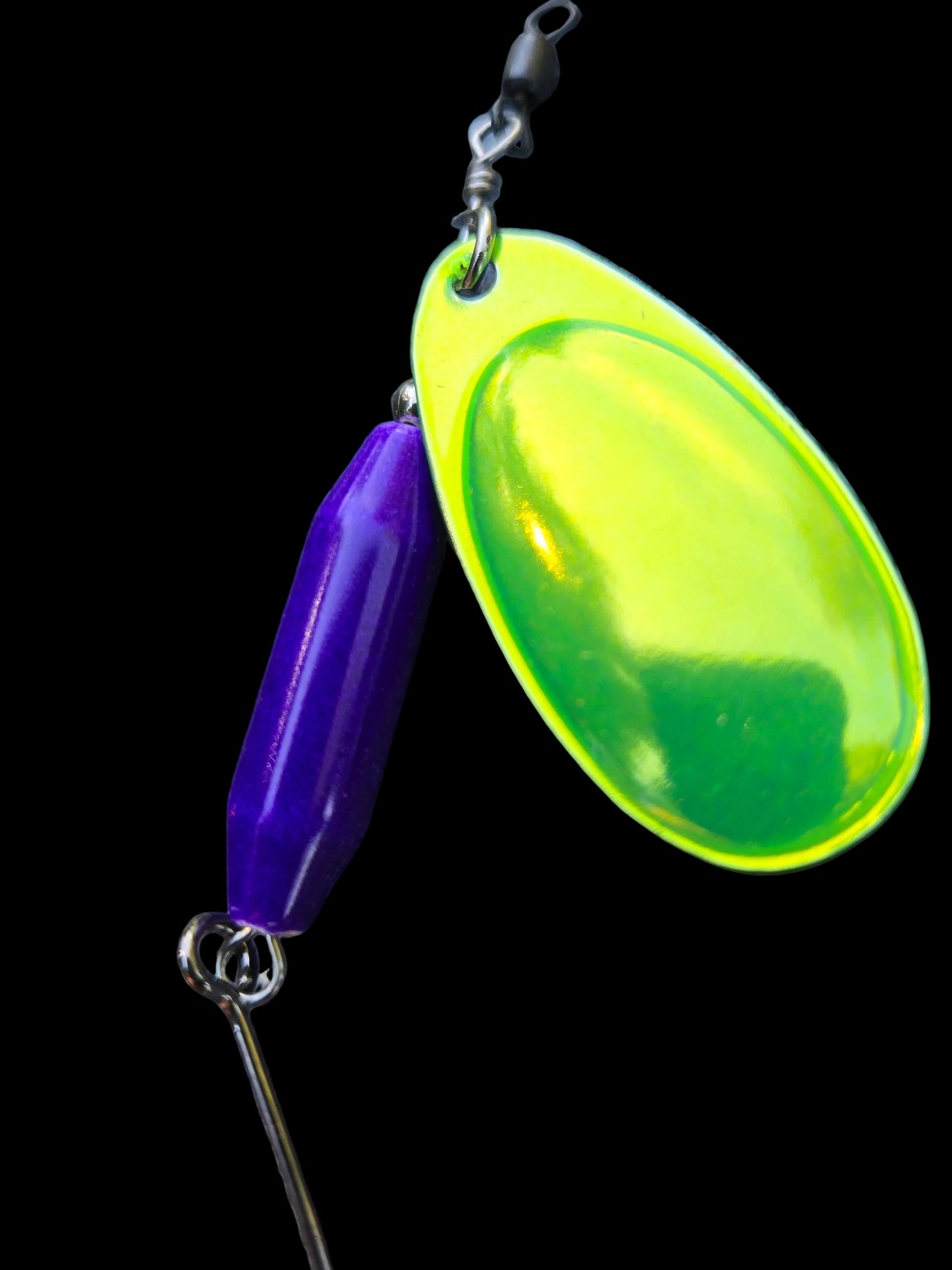 UV Candy Chartreuse Blade, Candy Purple Sniper 15g Medium Heavy